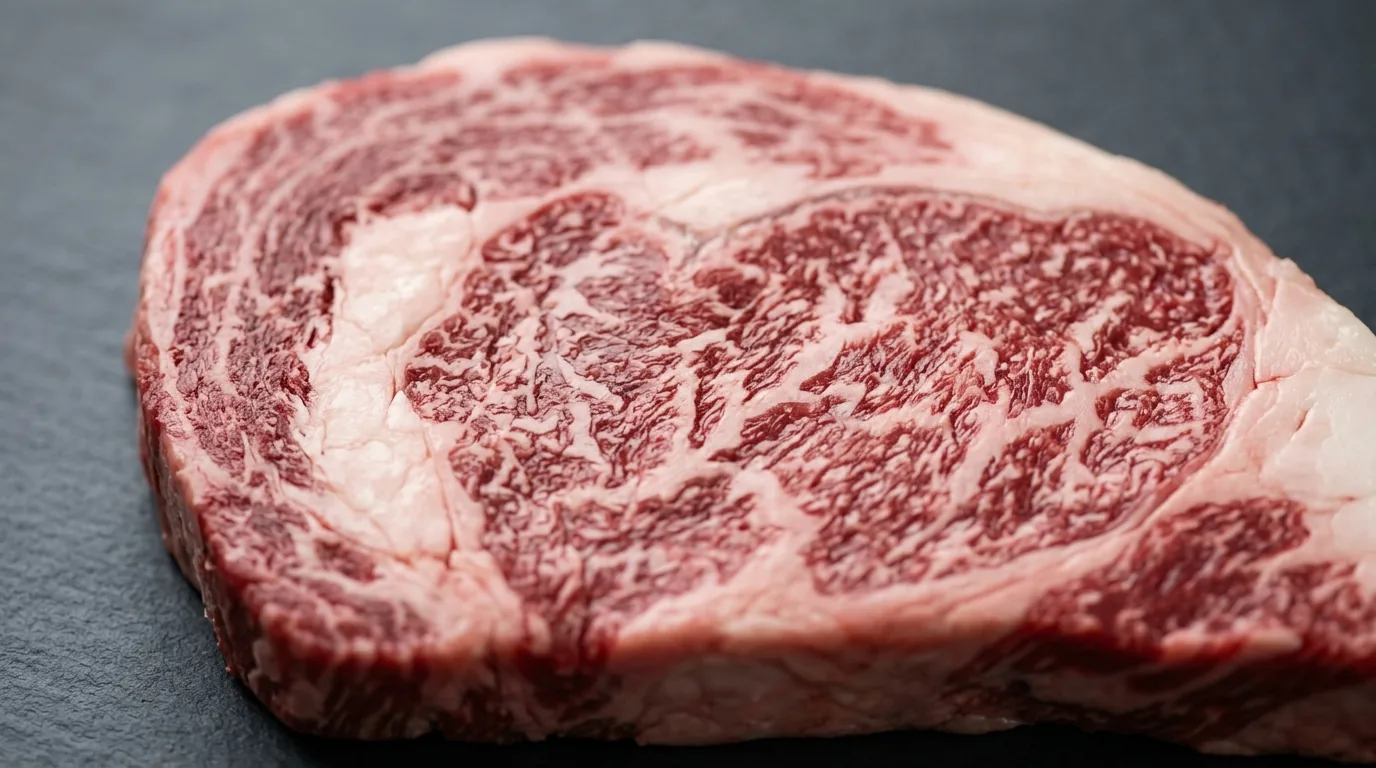 Acabamento de carcaça: por que gordura, idade e manejo influenciam o churrasco — imagem editorial de carne bovina e qualidade técnica