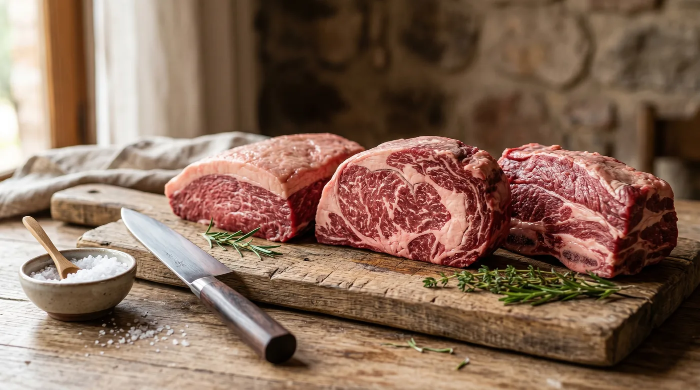 Carne argentina: o que explica sua reputação no mercado de carne bovina — imagem editorial de carne bovina e qualidade técnica