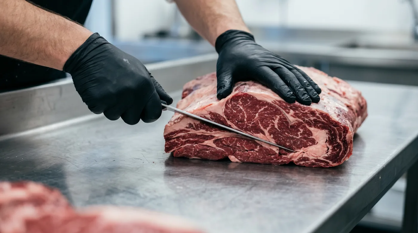 Desossa e separação de músculos: o trabalho invisível por trás de um bom corte — imagem editorial de carne bovina e qualidade técnica