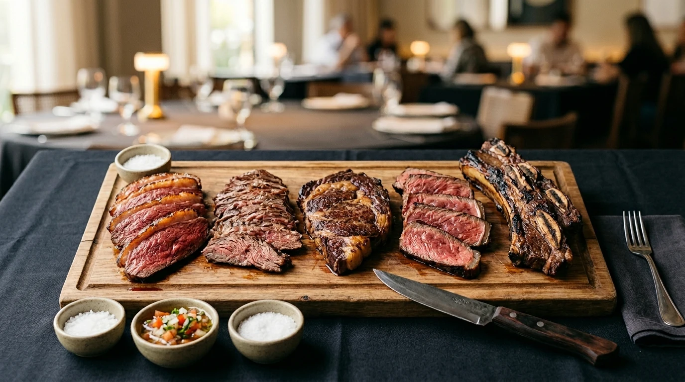 Corte técnico em peça bovina para seleção premium de carne kosher