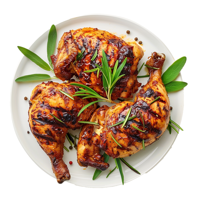 Coxas de frango grelhadas