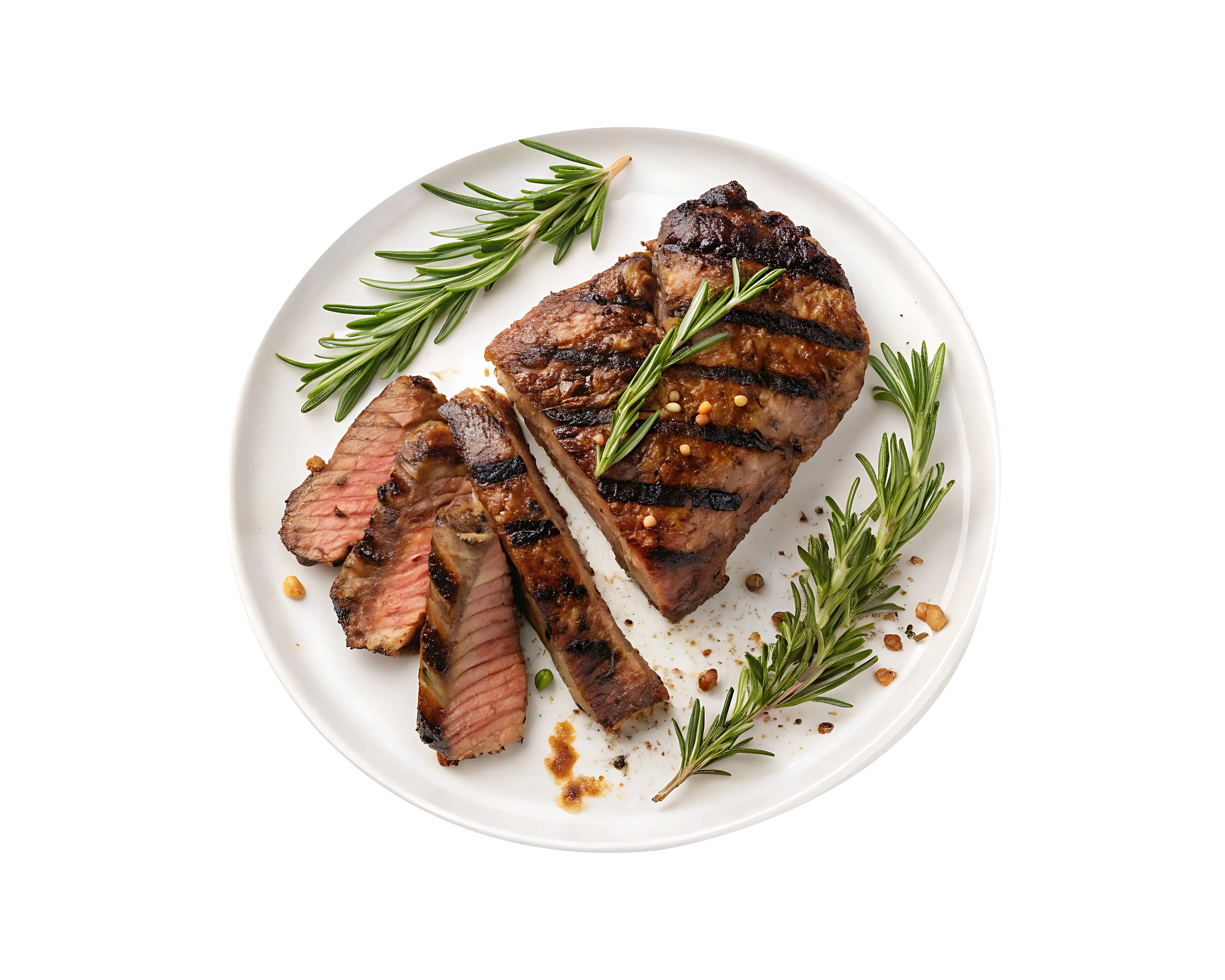 Corte kosher grelhado com alecrim